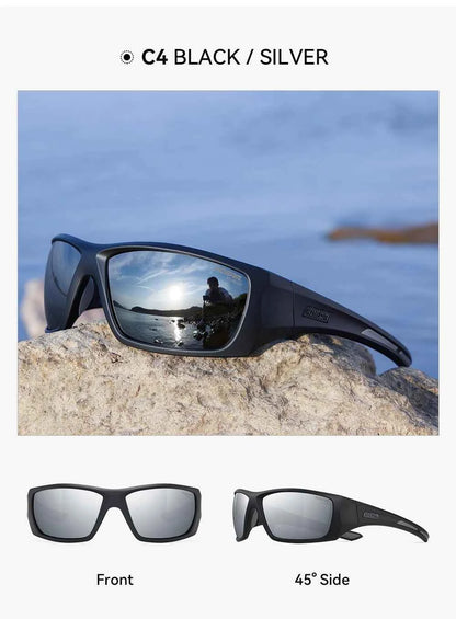 KDEAM High Quality TR90 Material Riding Sunglasses Men&