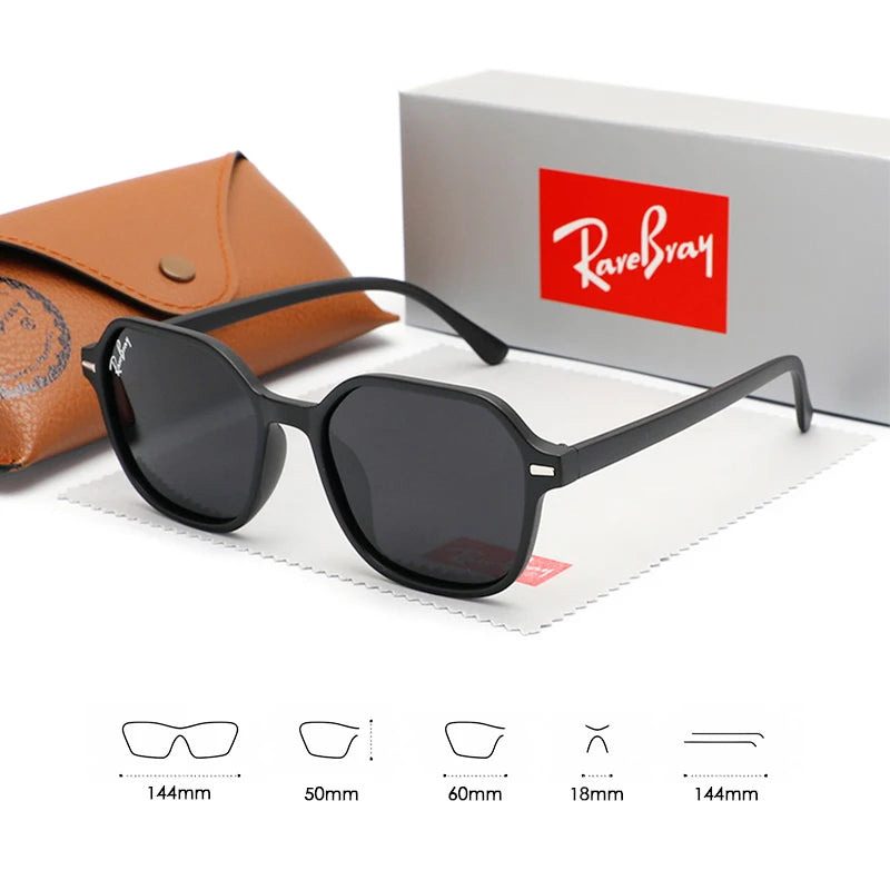 Retro Goggle Sunglasses – Unisex Polarized UV400 Classic Style for Driving &amp; Street Wear