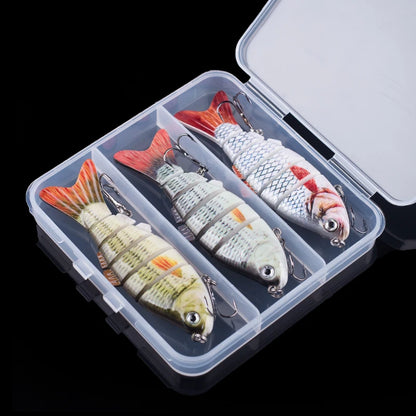 Multi-Jointed Swimbait Crankbait Lure – 10cm 16.5g, Sinking, 6-Segment Hard Bait for Pike, Bass &amp; Trout