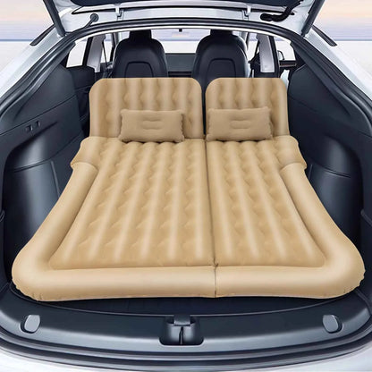 Portable Inflatable Car &amp; Camping Air Mattress – 174×126cm, 250kg Capacity, 6-Chamber w/ Pump, 2 Pillows &amp; Bag