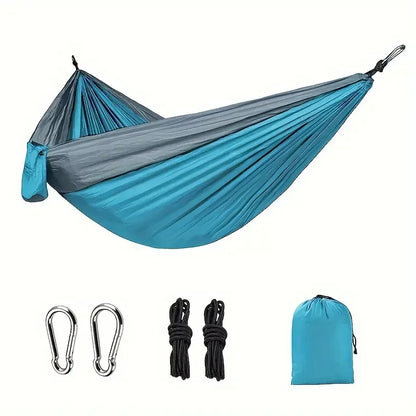 Camping Hammock with Tree Straps – Lightweight Nylon Hammock for Outdoor &amp; Indoor Use