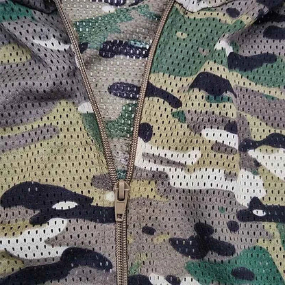 Mesh Ghillie Suit – Breathable Camo Hoodie &amp; Pants Set for Hunting, Fishing &amp; Tactical Use