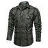 Men Plaid Casual Shirts Male Military Outdoor Loose Multi-pockets Tooling Shirts High Quality Man Large Long-sleeved Shirts 5XL