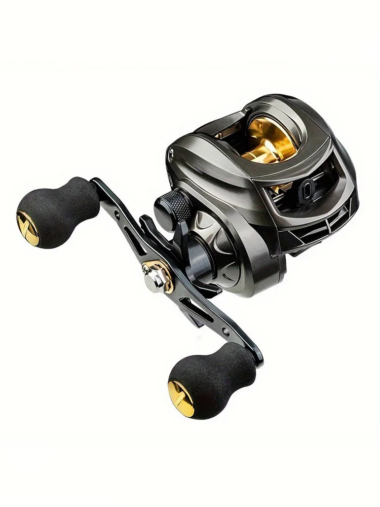 Stainless Steel Left and Right Hand, Interchangeable Enhanced Type 7:2:1 Speed Perfect for Salty, Water and Freshwater Fishing