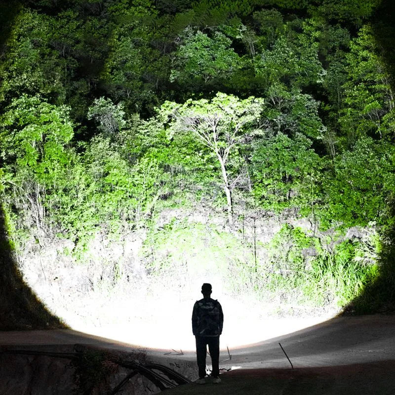 860000000LM Ultra Powerful LED Headlamp Super Bright Long Range 4500M Head Flashlight Rechargeable  Head Lantern Fishing Hunting