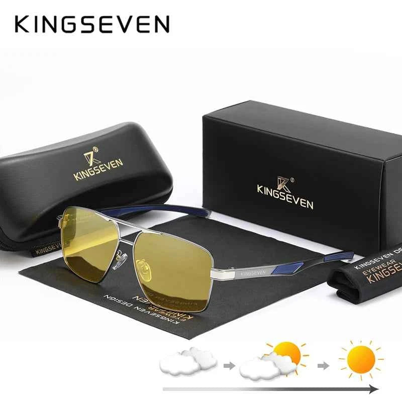KINGSEVEN Night Vision Driving Sunglasses – Polarized Anti-Glare Fishing &amp; Outdoor Eyewear