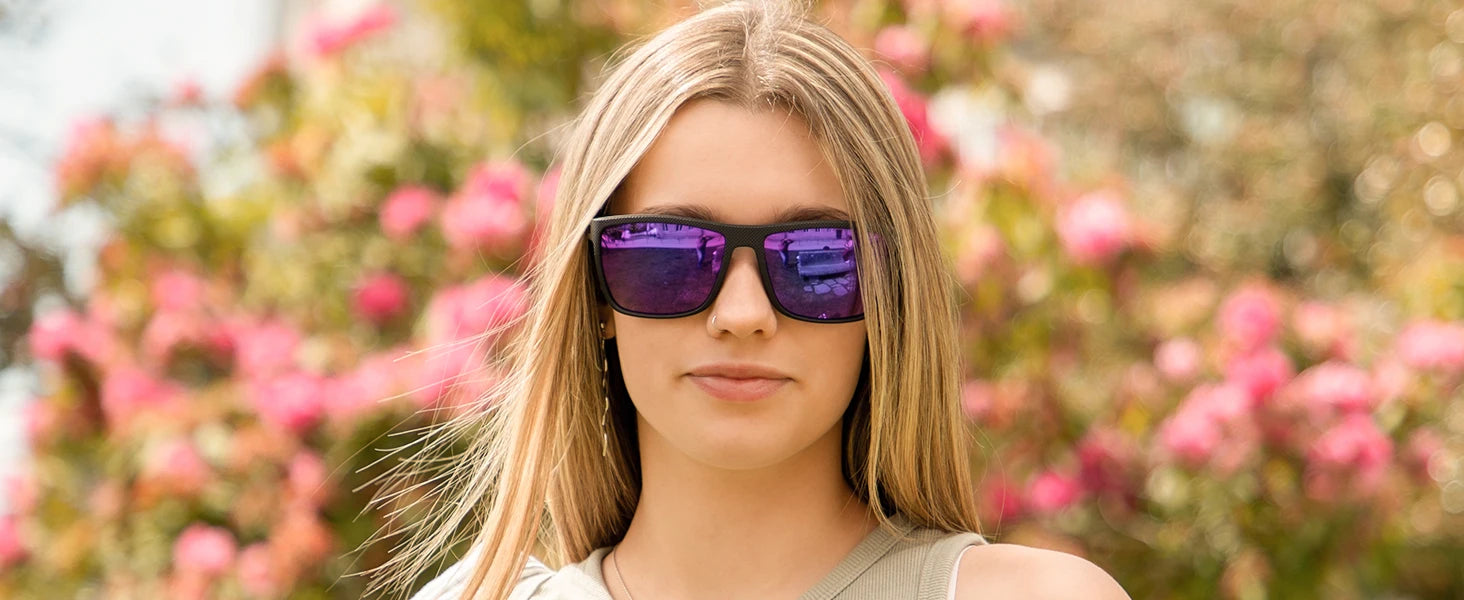 ZENOTTIC Polarized Sunglasses for Men Lightweight TR90 Frame UV400 Protection Square Sun Glasses