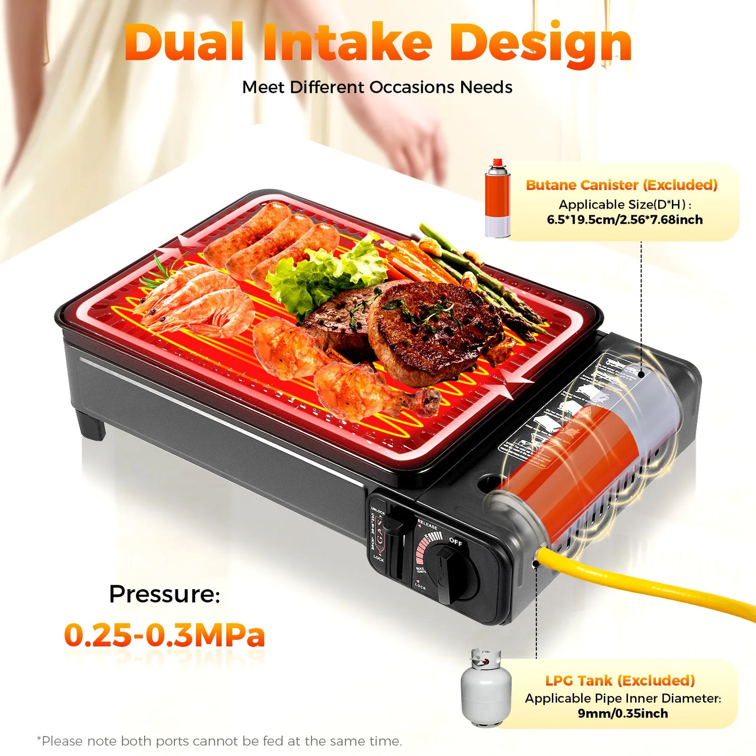Portable Camping Grill Gas Stove Butane Gas Stove For Camping,