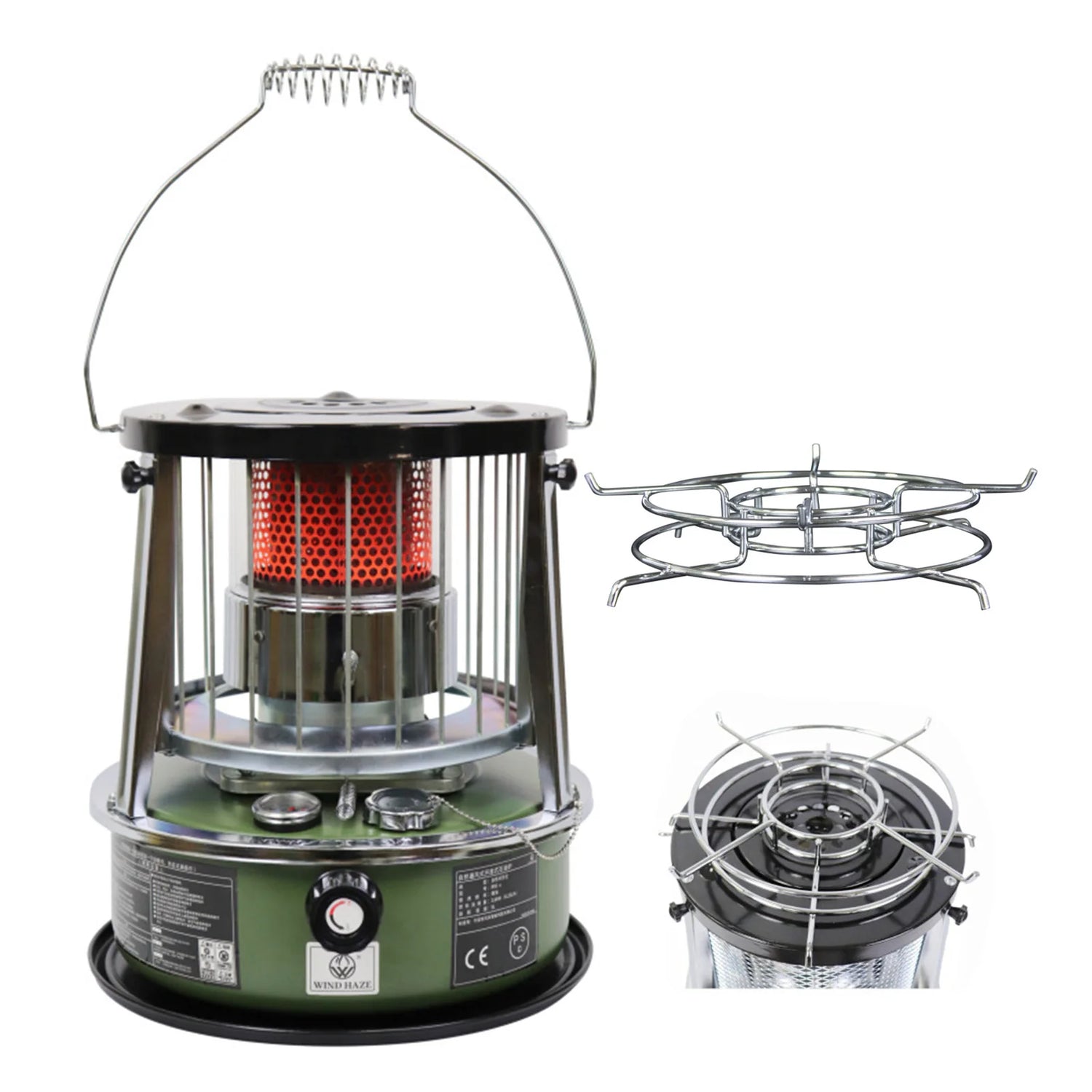 Liftable Kerosene Camping Stove – Windproof Portable Heating Stove for Outdoor &amp; Home Use