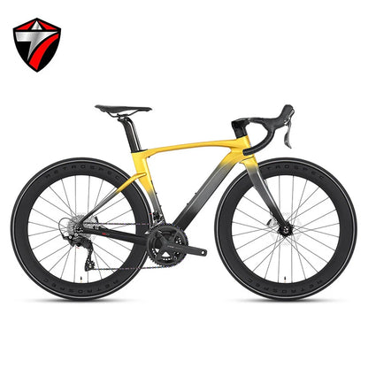 TWITTER New CYCLONE RS-24S shift+105 derailleur carbon road bike 4-pistons oil disc brake racing bicycle 700*28C for men womem