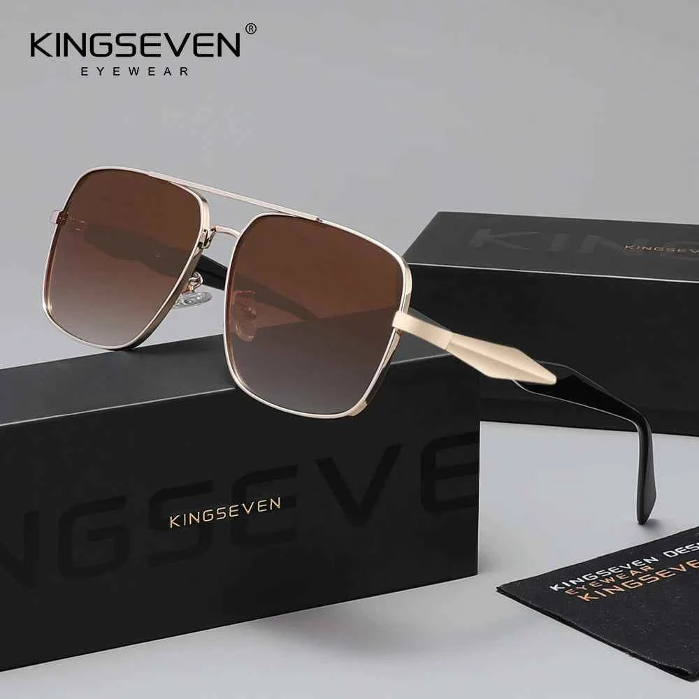 KINGSEVEN Polarized Sunglasses – UV400 Rectangle Frame for Men &amp; Women