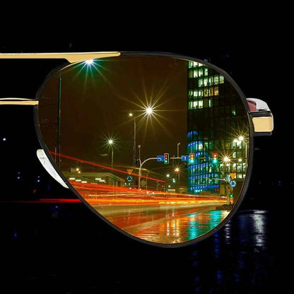 LIOUMO Luxury Photochromic Night Vision Sunglasses – Anti-Glare Chameleon Driving Glasses