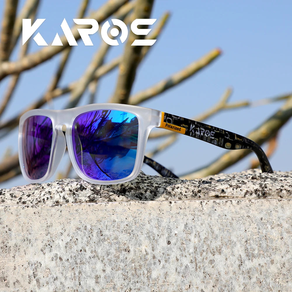 KAROS YZ2024 Polarized Square Sunglasses – UV400 Unisex, Outdoor Sport