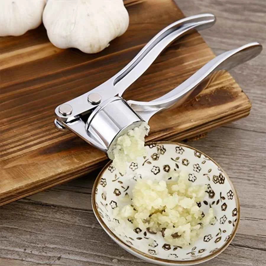 Commercial Heavy Duty Garlic Press &amp; Multi-Tool. 18cm, Aluminum, for Restaurant, Durable