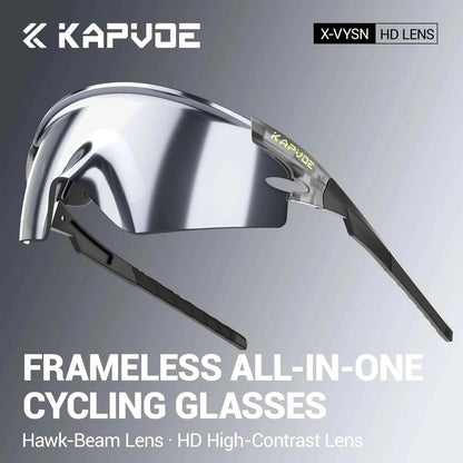 Kapvoe Man Cycling Glasses Sports Sunglasses Road Bike Mountain Bicycle Cycle Glasses Riding Goggle Sports Eyewear for Women 2026