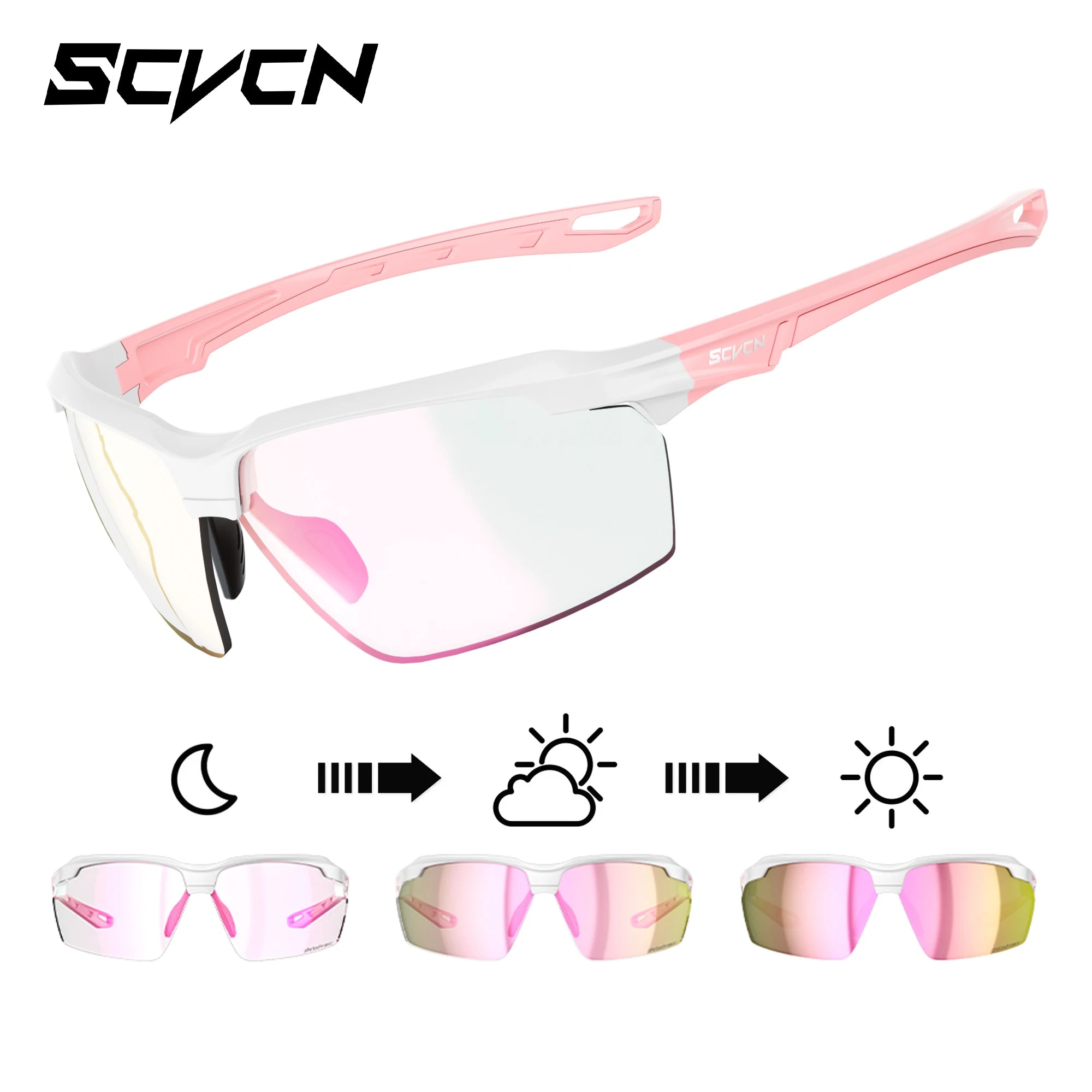 SCVCN Tactical Shooting Glasses – Photochromic Polarized Shockproof Goggles for Hunting, Airsoft &amp; Outdoor Sport