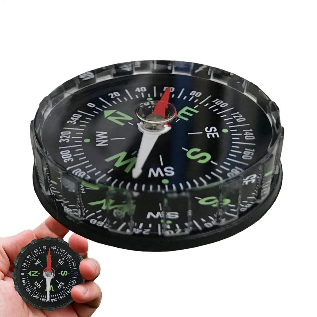 Waterproof Hiking Compass – Multifunctional Sighting Navigation for Survival, Mountaineering &amp; Boating