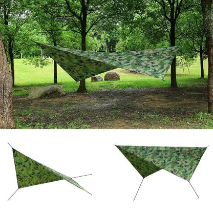 Double Camping Hammock with Mosquito Net, Rain Fly &amp; Tree Straps – 2 Person | 210T Nylon | 600 lb | 3000mm Rainfly