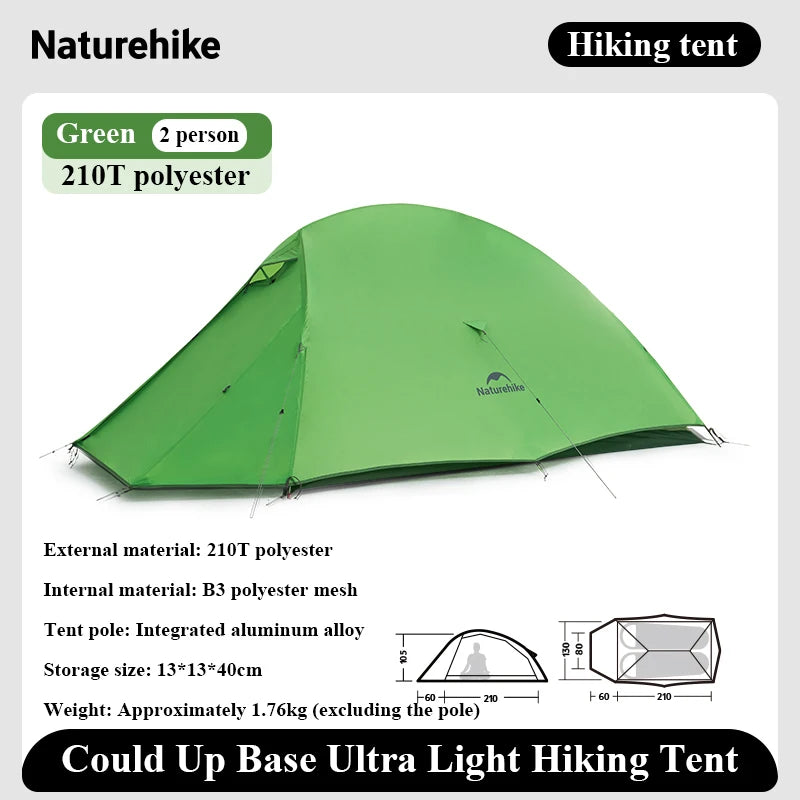 Naturehike Could Up Base 2025 Ultra light trekking tent Tent outdoor camping overnight double camping equipment