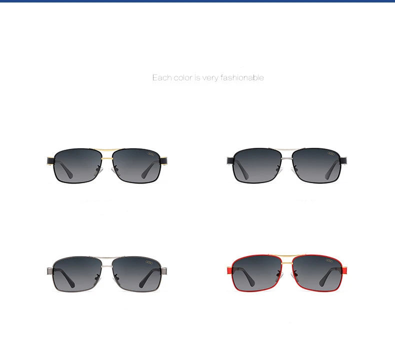 Audi Polarized Sunglasses – UV400 TAC Lens Anti-Glare Alloy Frame for Driving, Cycling &amp; Outdoor
