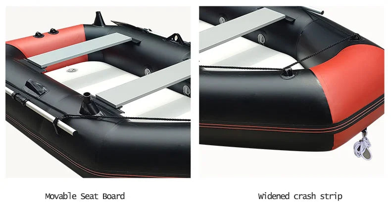 New 1.75~3.6m Inflatable Fishing Boat PVC 0.7mm Thickened Kayak Canoe Boat Sea Drifting Boat Rubber  Kayak Canoe Boat Drifting Boats