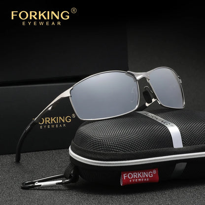 FORKING UV400 Polarized Rectangle Sunglasses – Unisex Outdoor Sport
