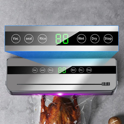 Mi Electric Vacuum Sealer Machine Dry/Wet Food Packaging Vacuum Sealing Bags Food Storage Vacuum Packaging Machine for Kitchen