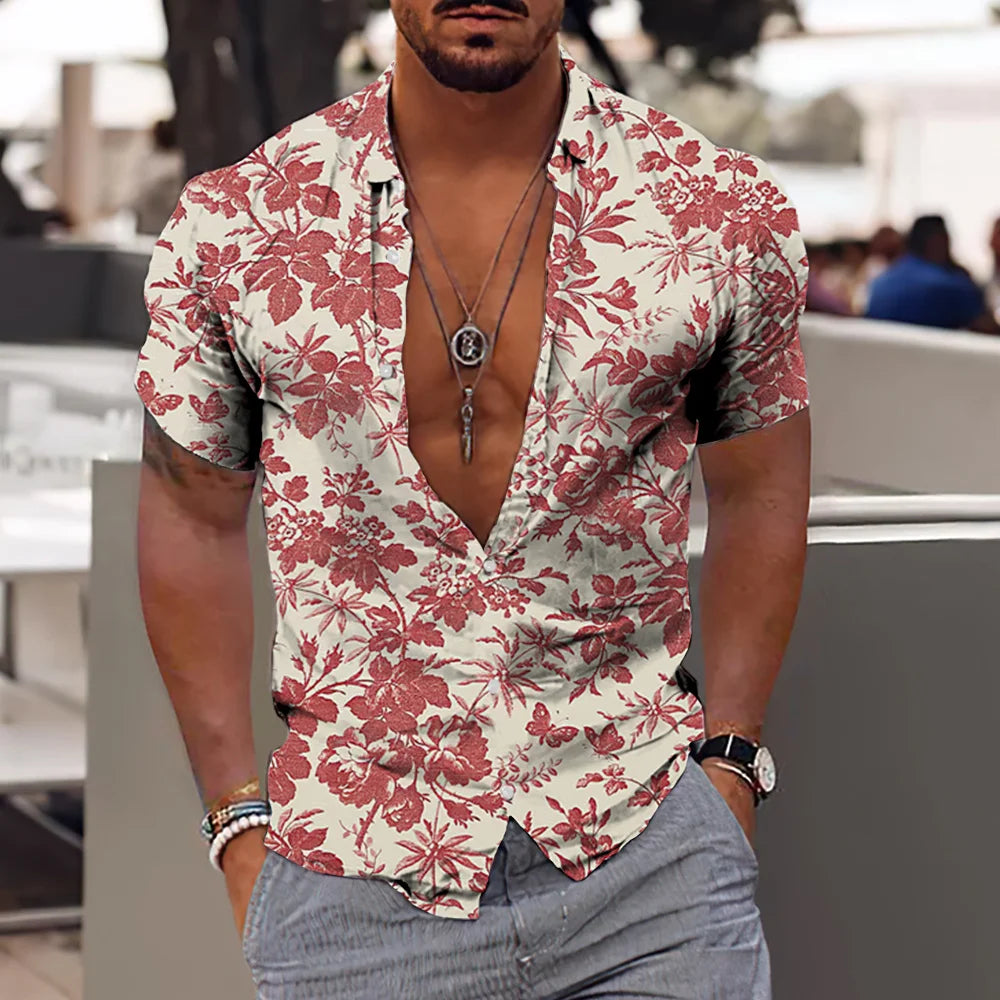 2024 Coconut Tree Shirts For Men 3d Printed Men&