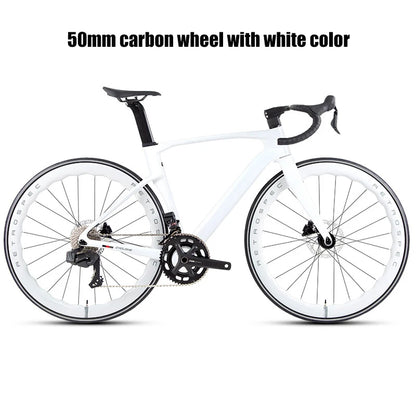 Twitter Full Carbon Road Bike Wireless Electronic Shifting WheelTop EDS TX 2X12 Speed Hydraulic Disc Brake Adult Men&