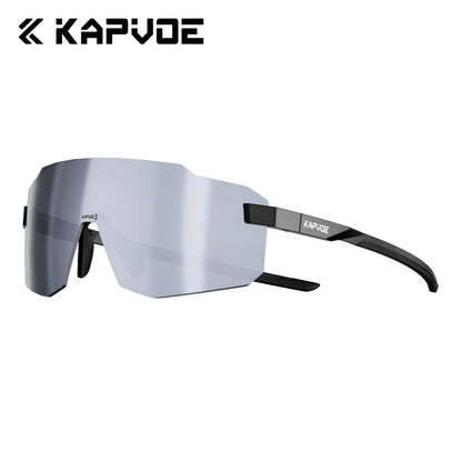 Kapvoe Photochromic Cycling Glasses – UV400 Lightweight MTB Bike Eyewear for Running, Skiing &amp; Outdoor Sport