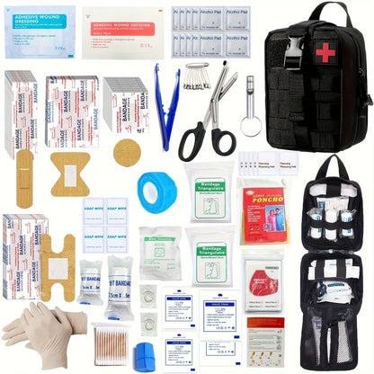 205pcs Universal First Aid Kit for Home, Travel, Outdoor &amp; Emergency. Compact &amp; Complete. Fast Delivery!