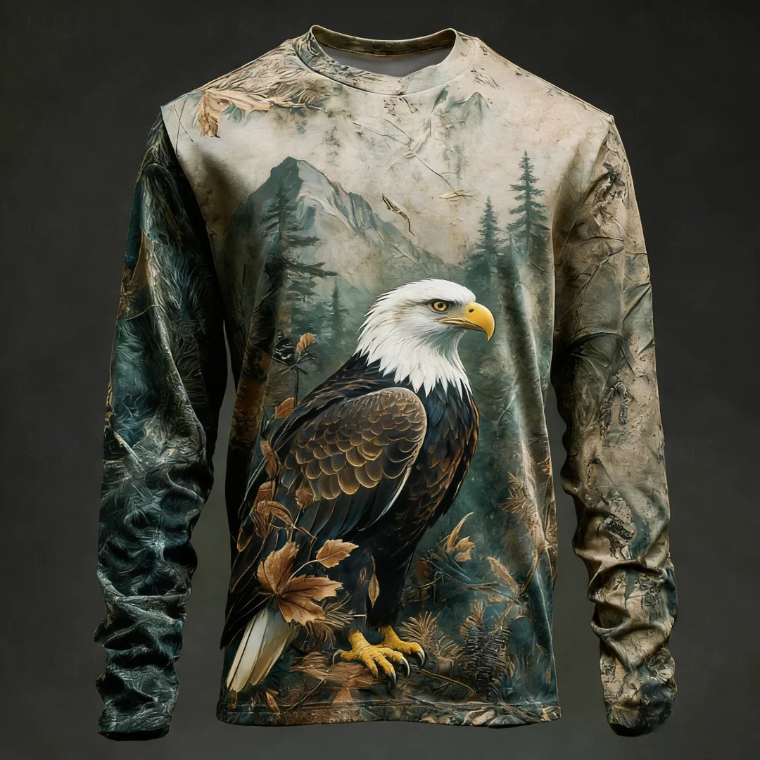 Men’s Camo Deer Print Long Sleeve Shirt | Nature Nest Supply