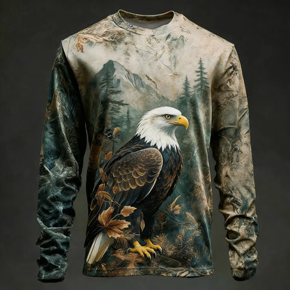 Men’s Camo Deer Print Long Sleeve Shirt | Nature Nest Supply