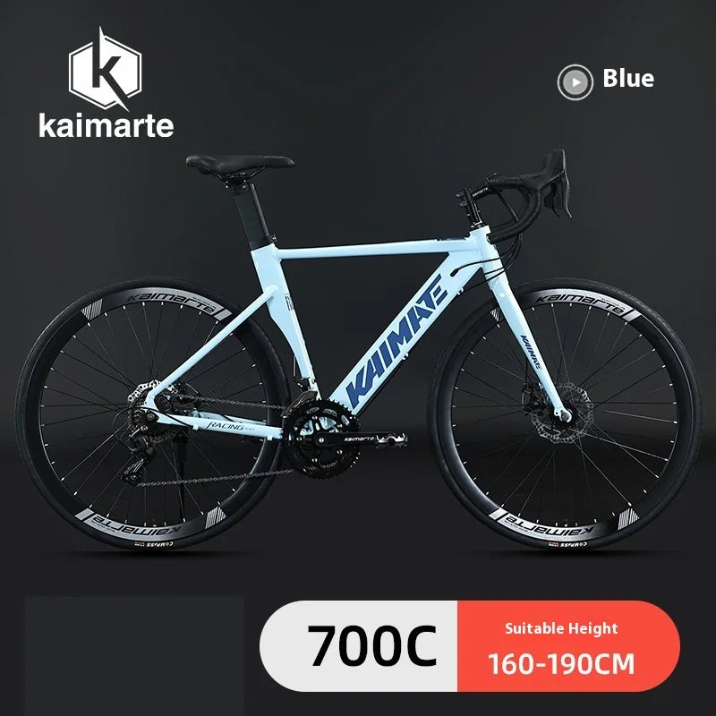 Aluminum Alloy Bent Handlebar Hidden Cable Road Bike Bicycle for Students and Teenagers