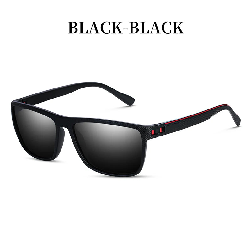 Polarized UV400 Square Matte Frame Sunglasses – Unisex Outdoor Eyewear