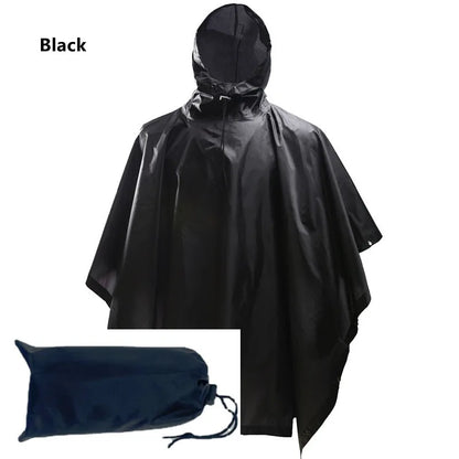 Camouflage Waterproof Poncho – Multifunctional Rain Cover for Camping &amp; Hunting