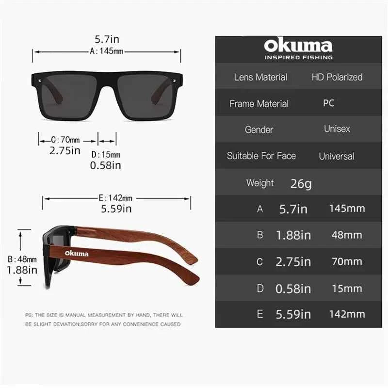 Okuma UV400 Polarized Sunglasses for Outdoor Cycling Hunting Fishing And Driving Fashionable Unisex Sunglasses