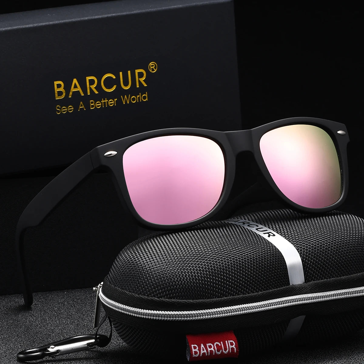 BARCUR Sports Polarized Sunglasses – UV400 Oval PC Frame for Men &amp; Women