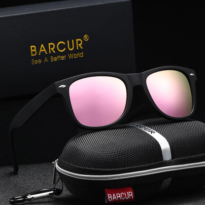 BARCUR Sports Polarized Sunglasses – UV400 Oval PC Frame for Men &amp; Women