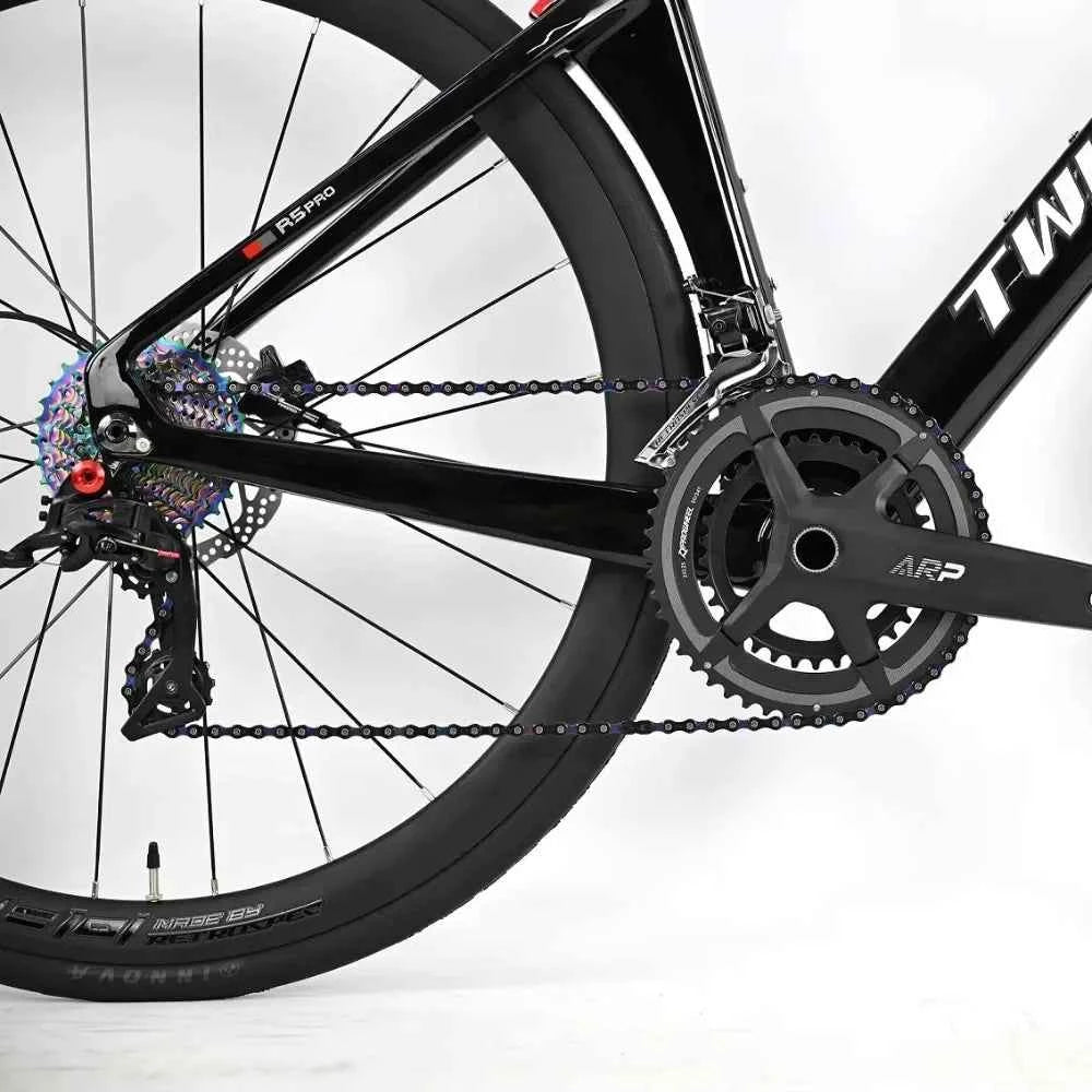 TWITTER R5pro Carbon Fiber Road Bike 22/24 Speed Racing with Hydraulic Disc Brakes Available in 7 Sizes - 43.5/46/48/50/52/54/56