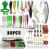 Complete Fishing Lure Kit with Tackle Box – 86 / 88 / 136 / 149 / 366pcs for Trout, Pike & Bass