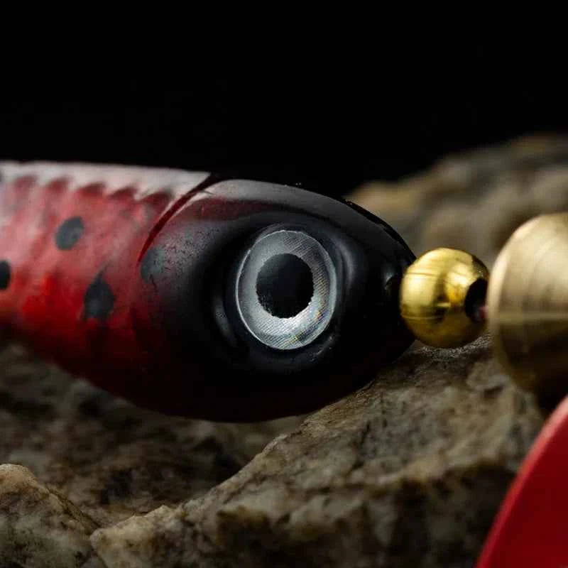 Metal Spinner Spoon Fishing Lure with Treble Hook – Spinnerbait for Bass, Carp &amp; Pike (7cm/10cm)