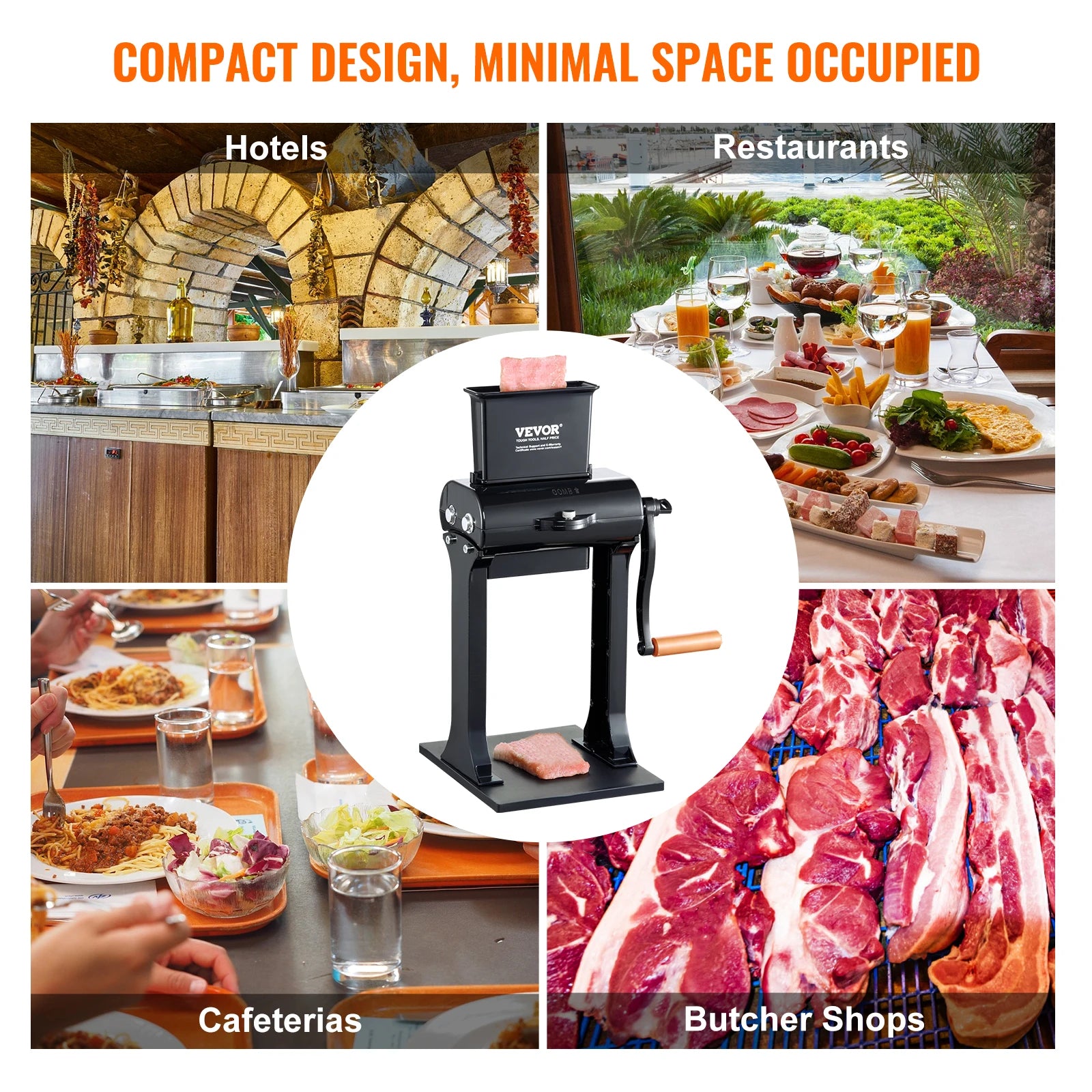 Heavy-Duty Manual Meat Tenderizer Machine – 31 Blades, 420 Stainless Steel, Detachable