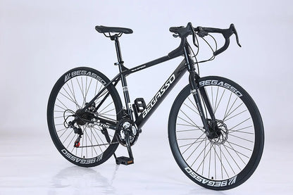 Cross-border wholesale 700C geared unisex road bike for urban outdoor commuting, adult student
