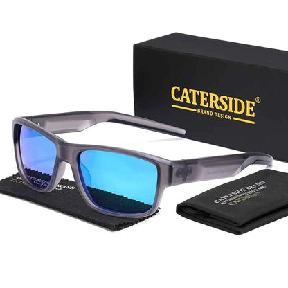 CATERSIDE New Polarized Sunglasses Men Outdoor Sports Small Frame Sun Glasses Fishing Cycling Fashion Eyewear Lunette De Soleil