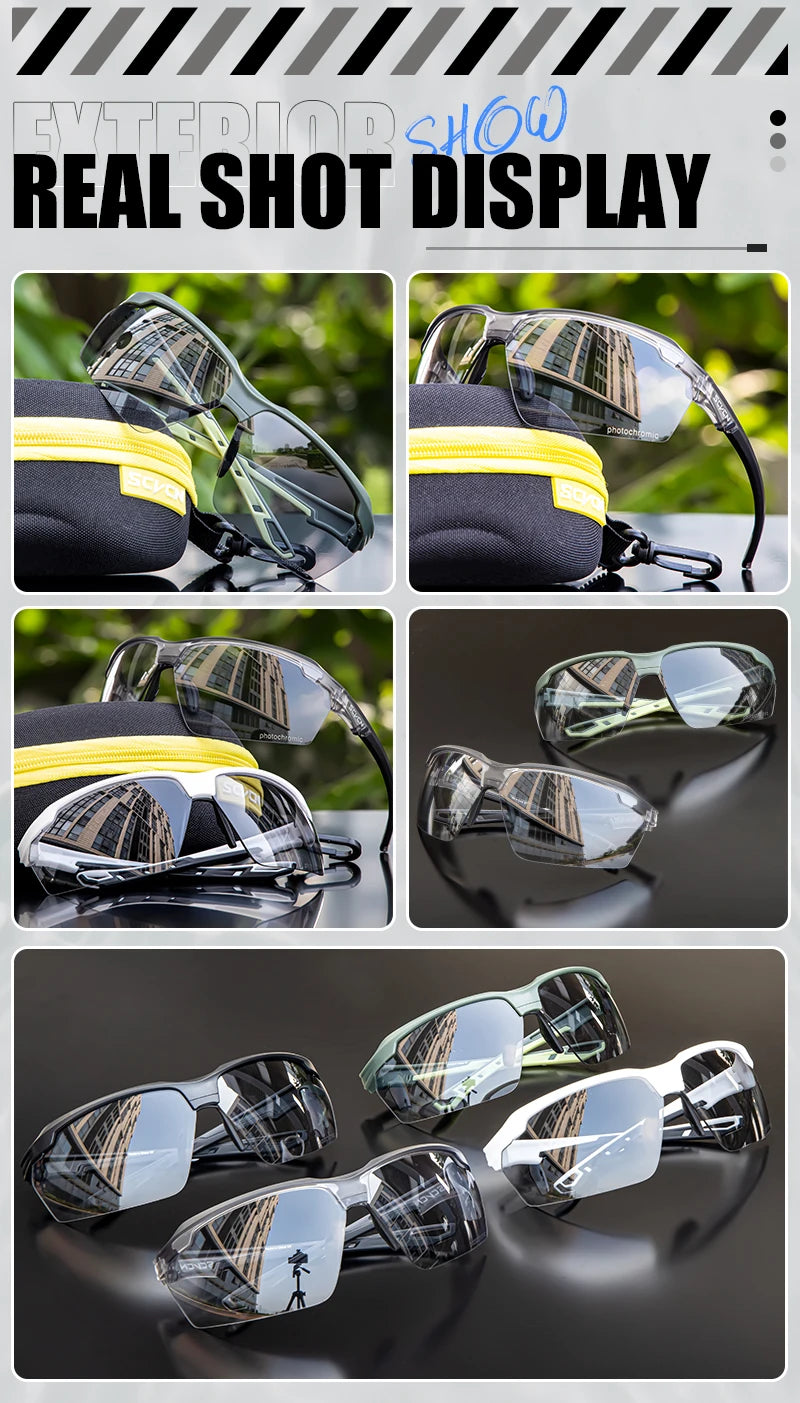 SCVCN Tactical Shooting Glasses – Photochromic Polarized Shockproof Goggles for Hunting, Airsoft &amp; Outdoor Sport