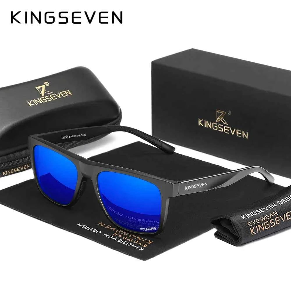 KINGSEVEN 798 Polarized Sunglasses – TAC UV400, Rectangle, Unisex