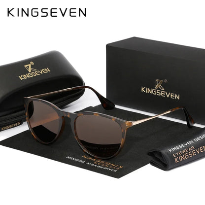 KINGSEVEN S28 Cat Eye Sunglasses – Plastic Frame, UV400, Women