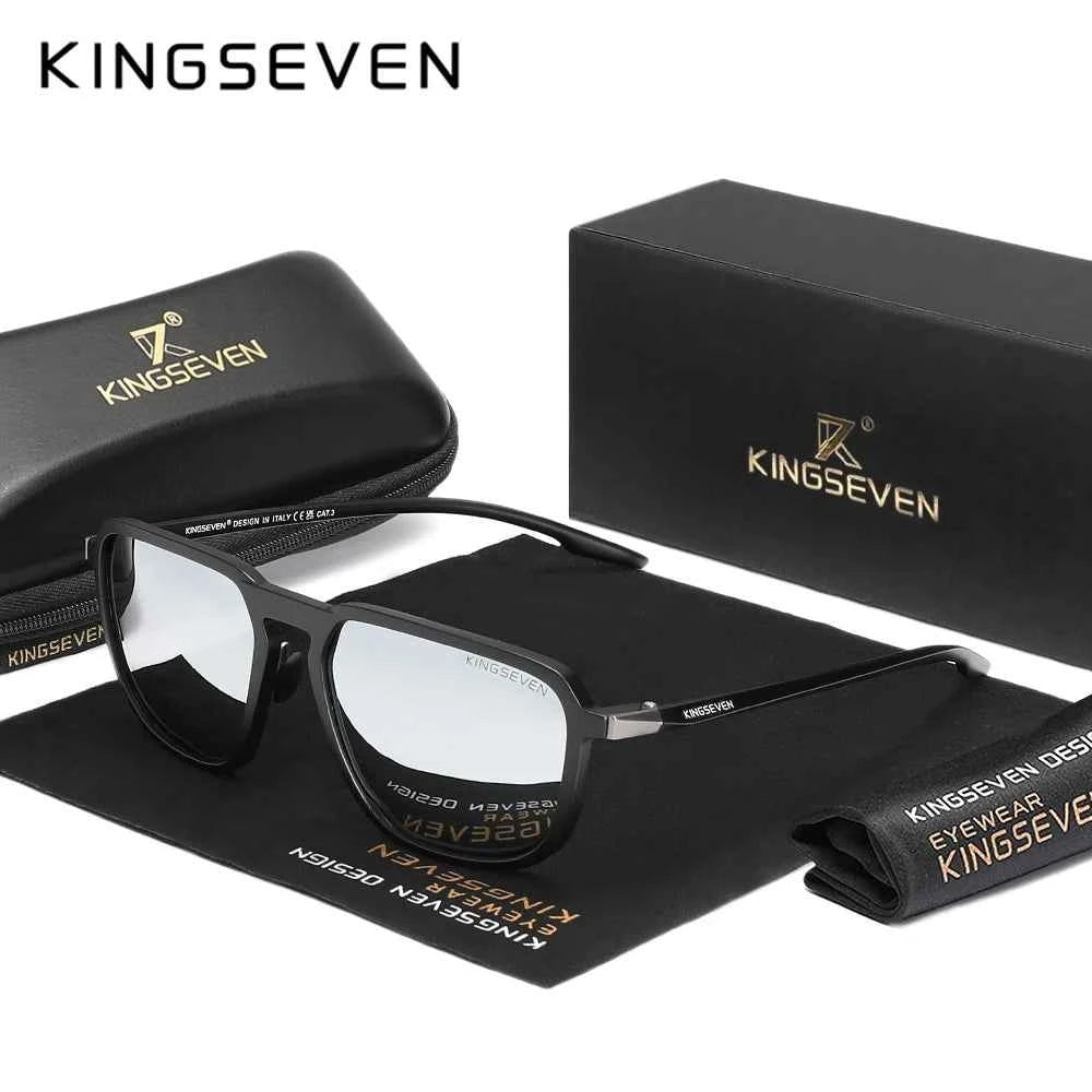 KINGSEVEN Polarized Driving Sunglasses – UV400 TR-90 Rectangle Frame, Unisex