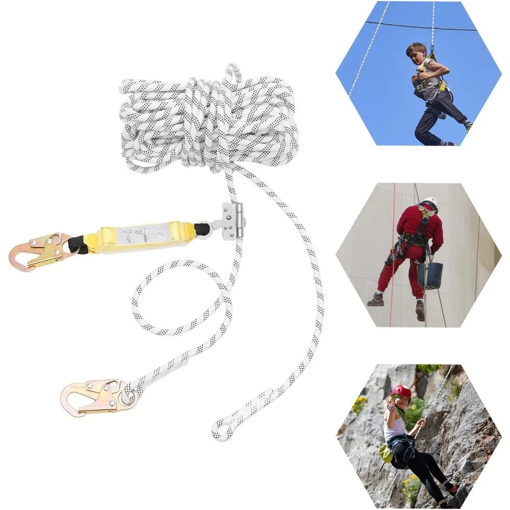 Fall Protection Rope End Loop 100ft Fall Protection Rope Vertical Lifeline Assembly Fall Arrest Prot ...